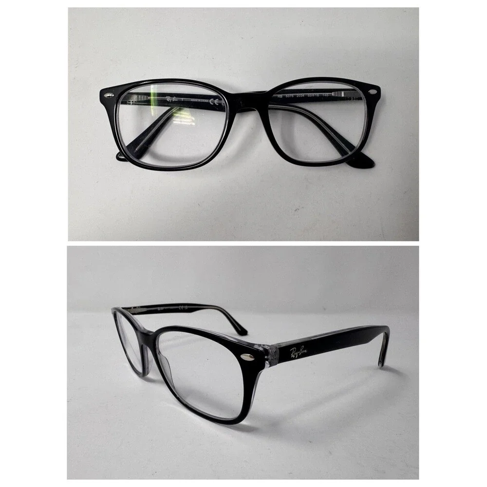 Ray-Ban RB5375 Eyeglass Frames Only 53-18-145 Black 2034